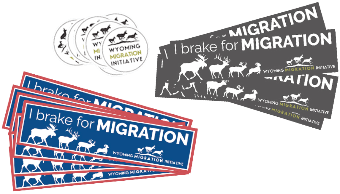 I brake for migration stickers